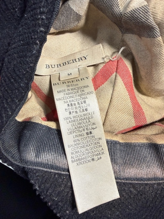 Burberry Black Textured Cap main image 6